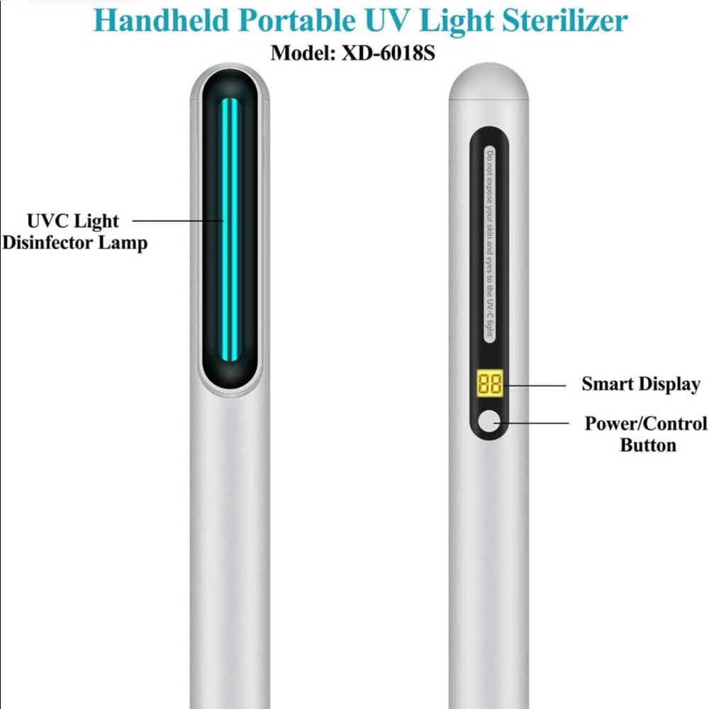Handheld UV Light Wand Nontoxic Cleaning Portable
